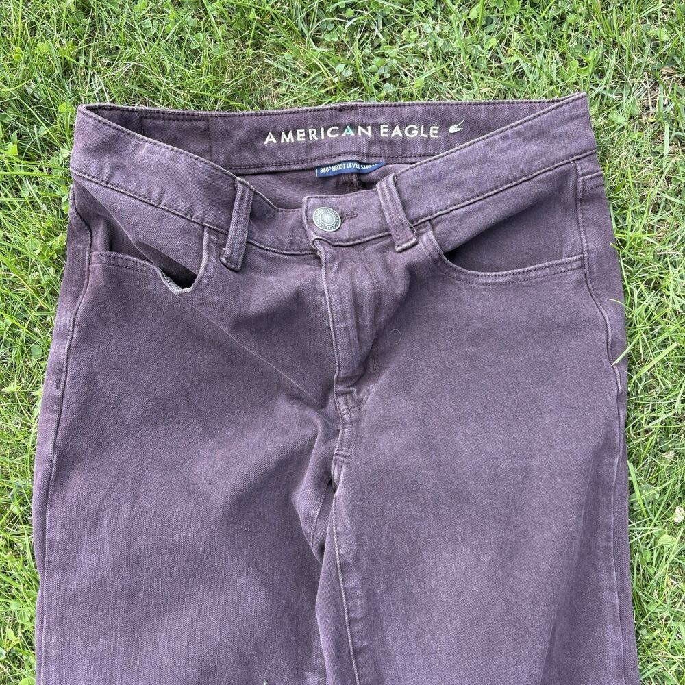 AMERICAN EAGLE OUTFITTERS 360 Stretch Hi-Rise Jeggings Size  Purple Us 6